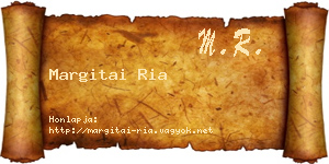 Margitai Ria névjegykártya